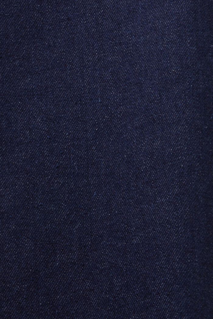 Retro-Jeans mit weitem Bein, 100 % Baumwolle, BLUE RINSE, detail image number 6