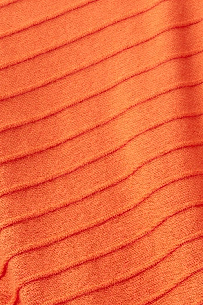 Streifenpullover, ORANGE RED, detail image number 5