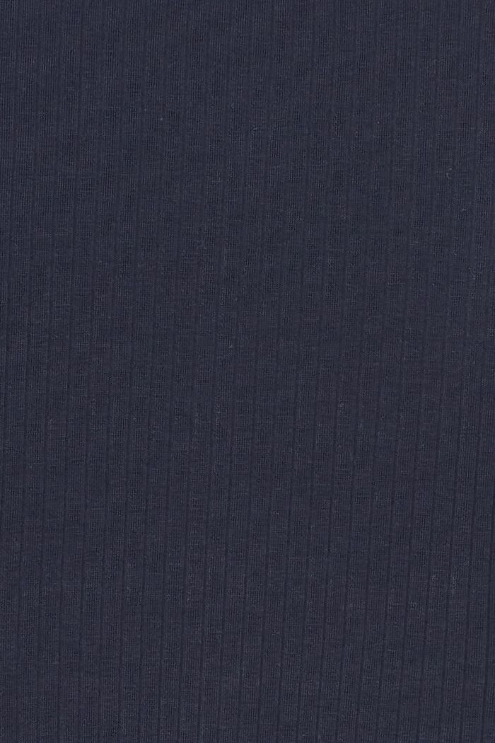 Longsleeve mit kurzem Reißverschluss, Bio-Baumwolle, NIGHT SKY BLUE, detail image number 5