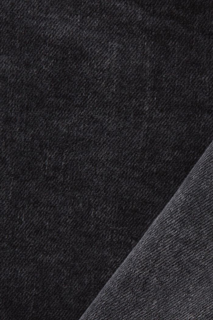 Jeans mit mittlerer Bundhöhe und schmaler Passform, BLACK MEDIUM WASHED, detail image number 6