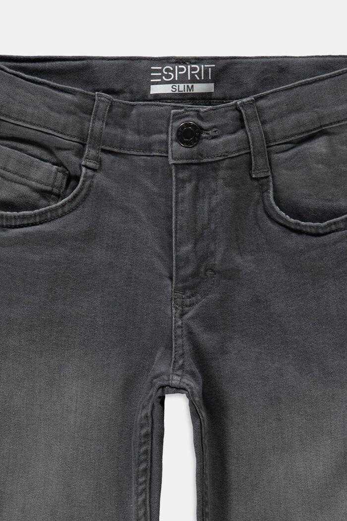 Jeans mit Verstellbund, GREY DARK WASHED, detail image number 2