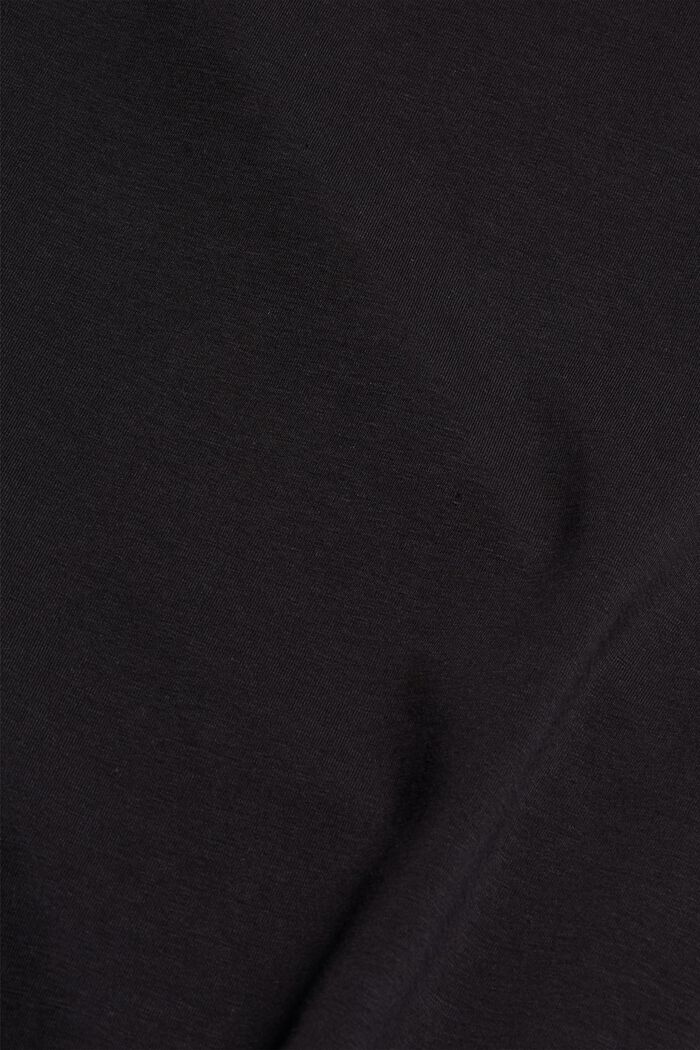 Active-Shirt mit Mesh-Einsatz, Organic Cotton, BLACK, detail image number 4