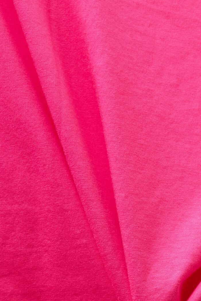 T-Shirt mit V-Ausschnitt, PINK FUCHSIA, detail image number 4
