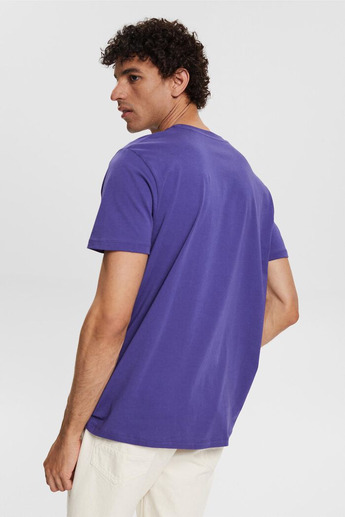 Jersey-T-Shirt mit Print, 100% Baumwolle, DARK PURPLE, detail image number 3