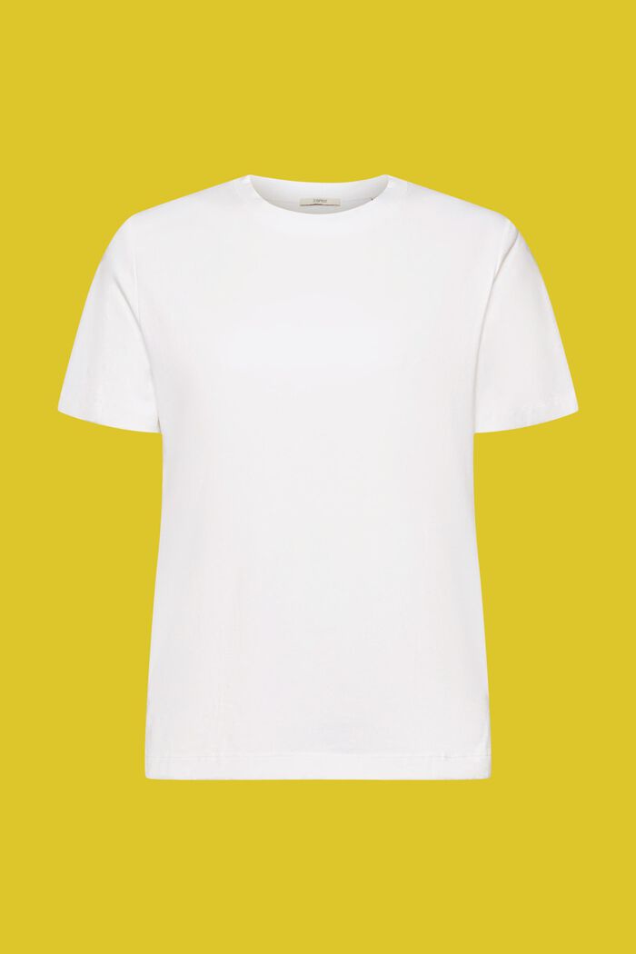 T-Shirt aus Baumwollmix, WHITE, detail image number 7