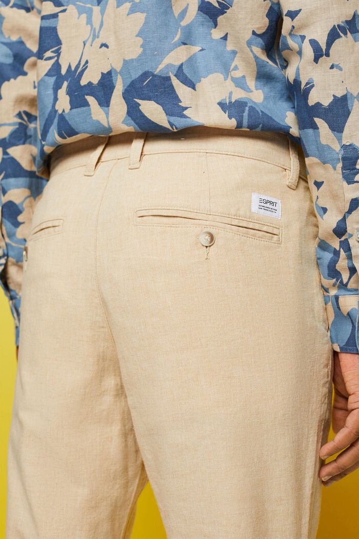 Sommer-Chinohose, LIGHT BEIGE, detail image number 4