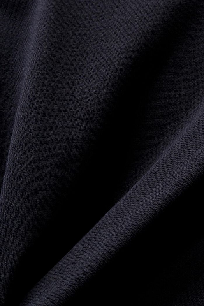 Jersey-T-Shirt mit Print vorne, BLACK, detail image number 4