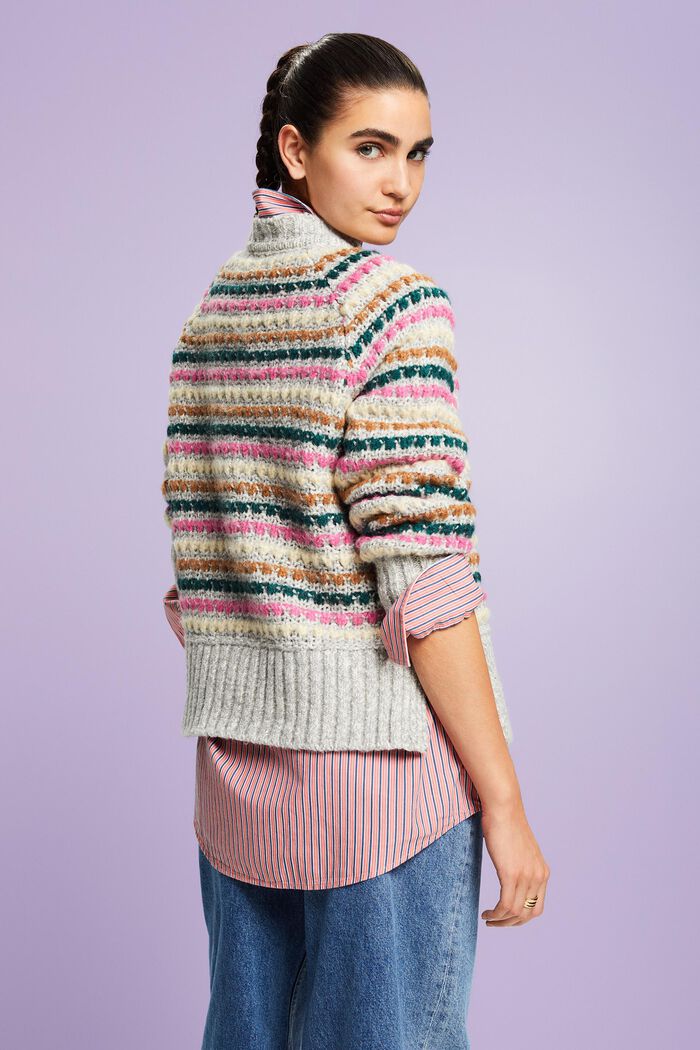 Pullover aus Baumwolle und Wolle, LIGHT GREY, detail image number 3