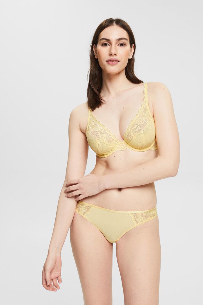 Bras with wire, LIGHT YELLOW, detail image number 0