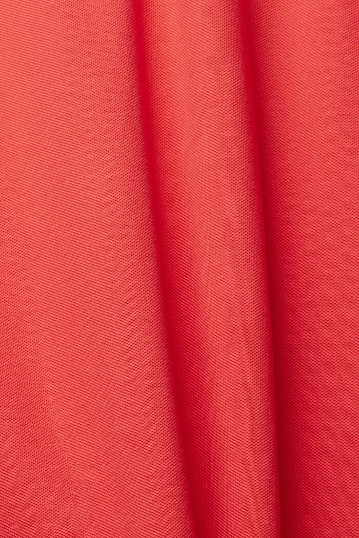 Piqué-Poloshirt aus Baumwolle, CORAL RED, detail image number 1