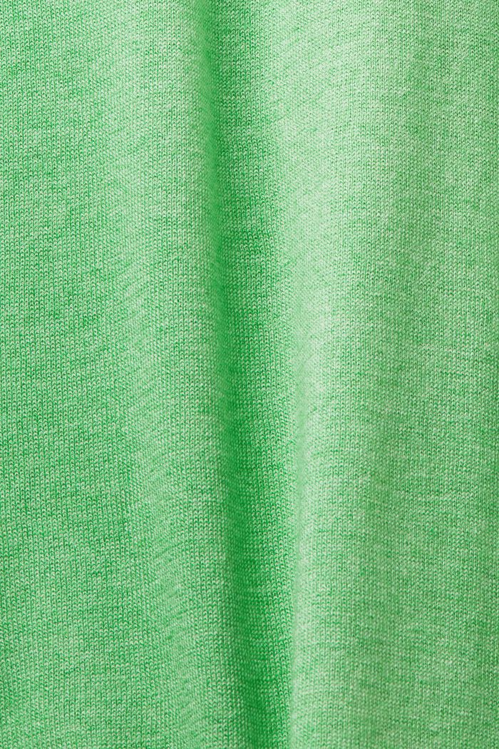 Kurzärmliges Poloshirt aus Strick, CITRUS GREEN, detail image number 4