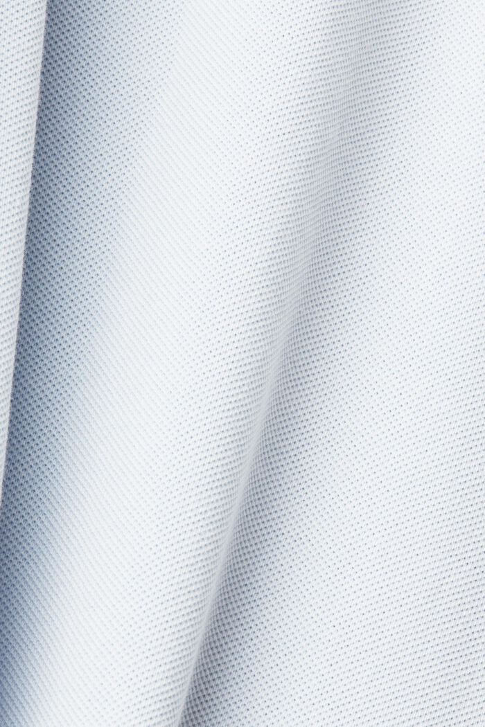 Poloshirt aus Stone-Washed-Baumwollpikee, PASTEL BLUE, detail image number 5