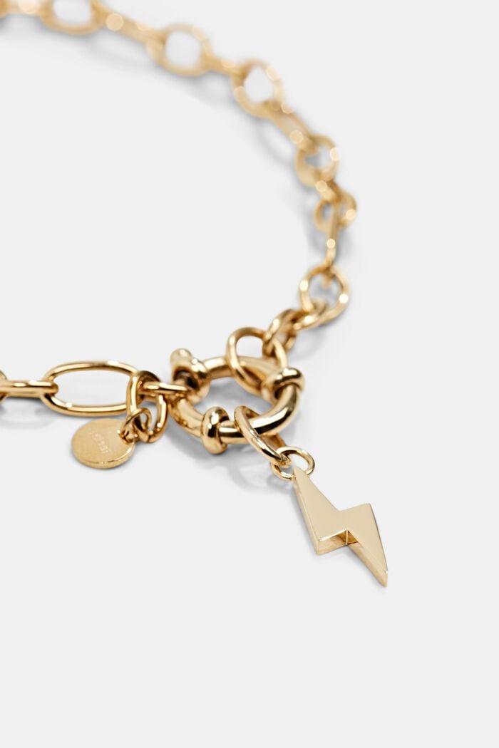 Edelstahl-Armband mit Anhänger, GOLD, detail image number 0