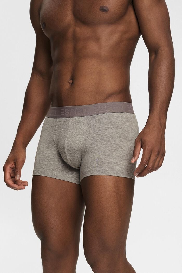 Kurze Herren-Shorts aus Baumwollstretch im Multipack, GREY, detail image number 1