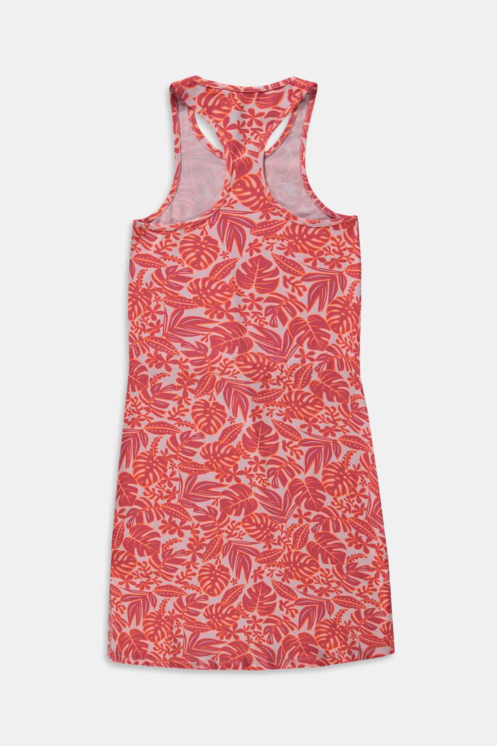 Kleid mit tropischem Muster, ORANGE RED, detail image number 1