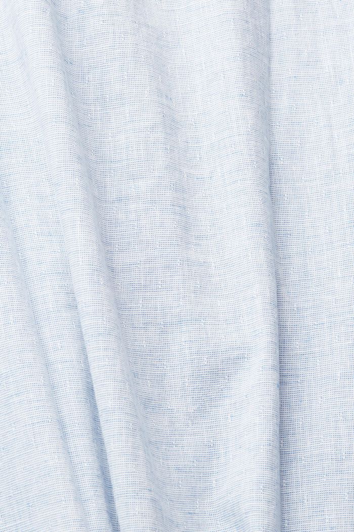 Hemd aus Leinen-Mix, BLUE, detail image number 4