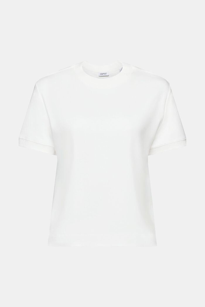 Kurzärmliges T-Shirt mit Rundhalsausschnitt, OFF WHITE, detail image number 6