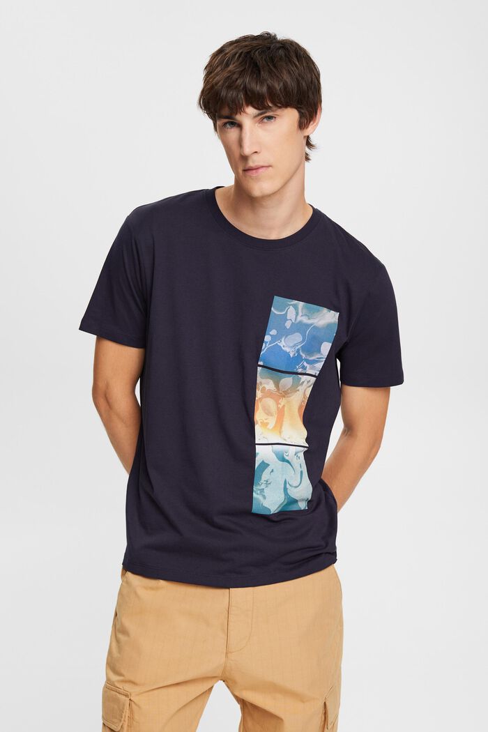 T-Shirt mit Print, NAVY, detail image number 1
