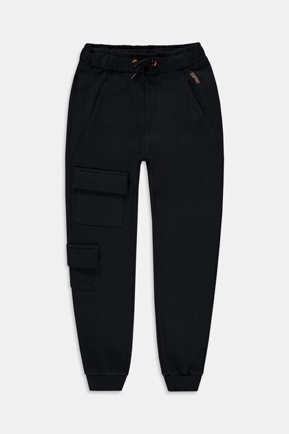 Jogg-Pants aus Baumwolle, BLACK, overview
