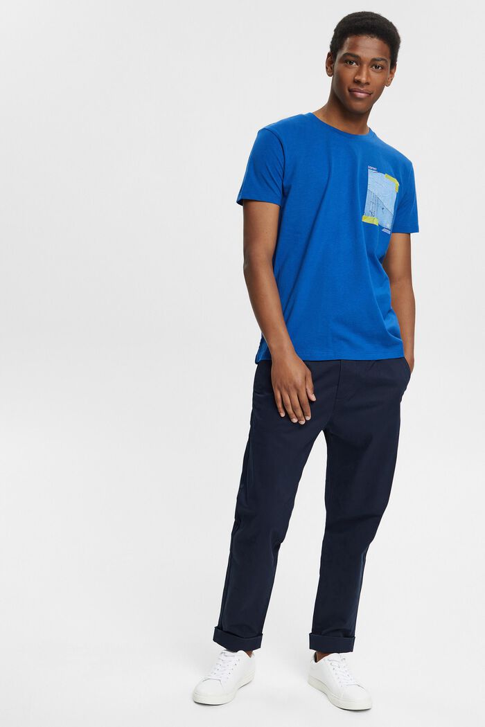 Jersey-Shirt aus 100% Baumwolle, BRIGHT BLUE, detail image number 2
