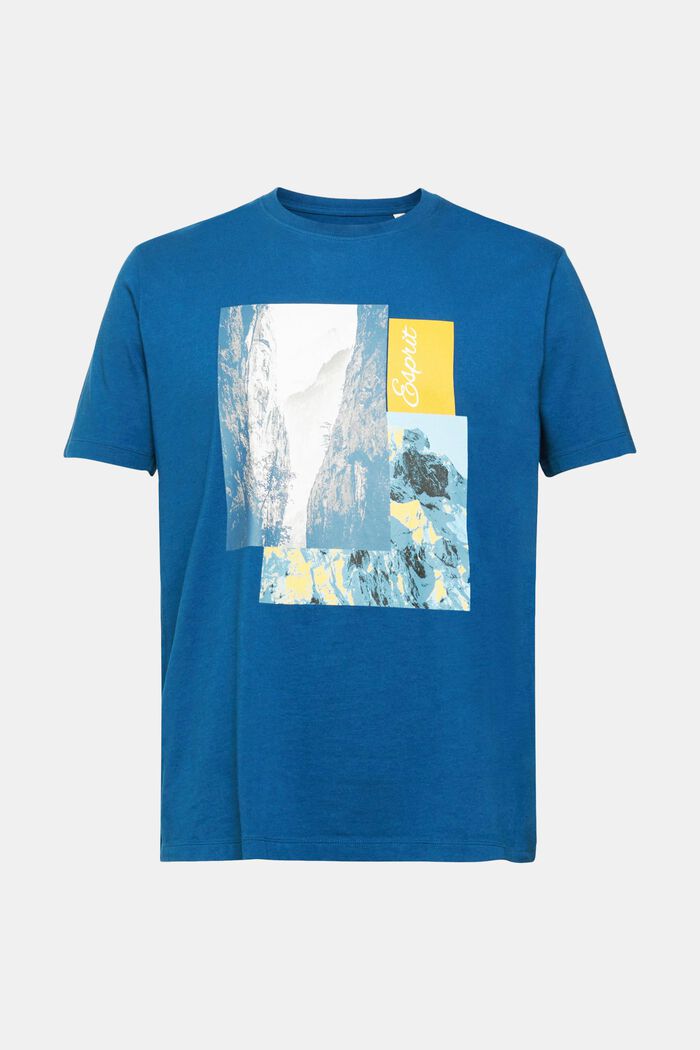 T-Shirt mit Print, PETROL BLUE, detail image number 6