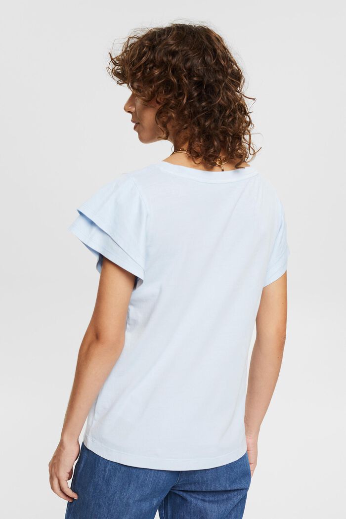 T-Shirt aus 100% Organic Cotton, LIGHT BLUE, detail image number 3