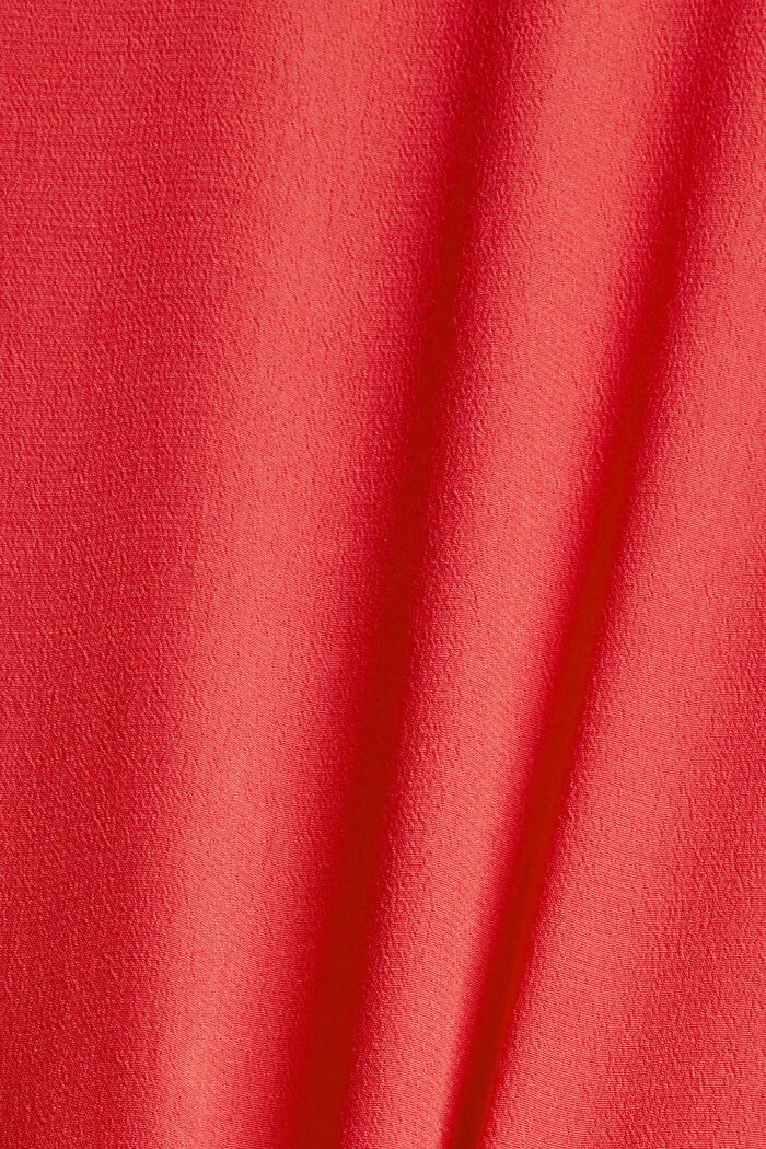 Bluse mit Rüschenkante, RED, detail image number 4