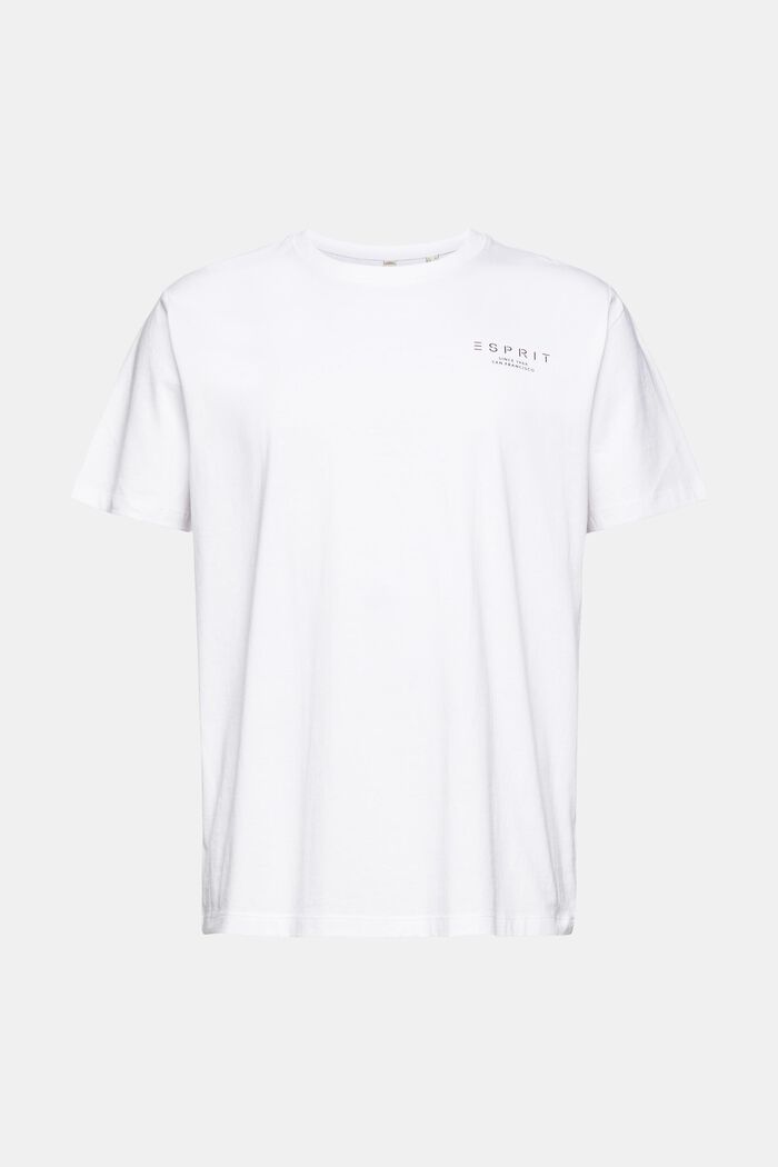 Jersey-T-Shirt mit Logo-Print, WHITE, detail image number 6