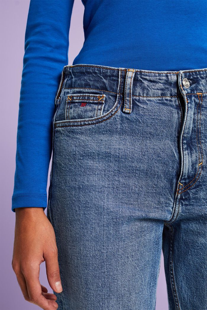 Retro-Classic-Jeans mit mittlerer Bundhöhe, BLUE LIGHT WASHED, detail image number 3