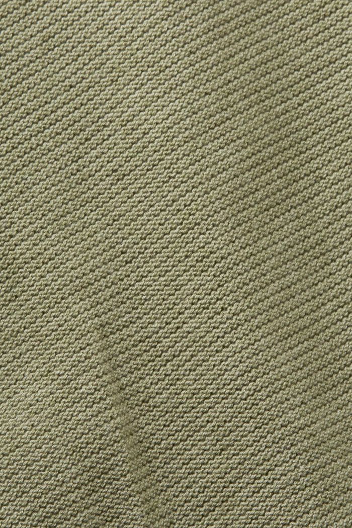 Pullover aus Strukturstrick mit V-Ausschnitt, LIGHT KHAKI, detail image number 5