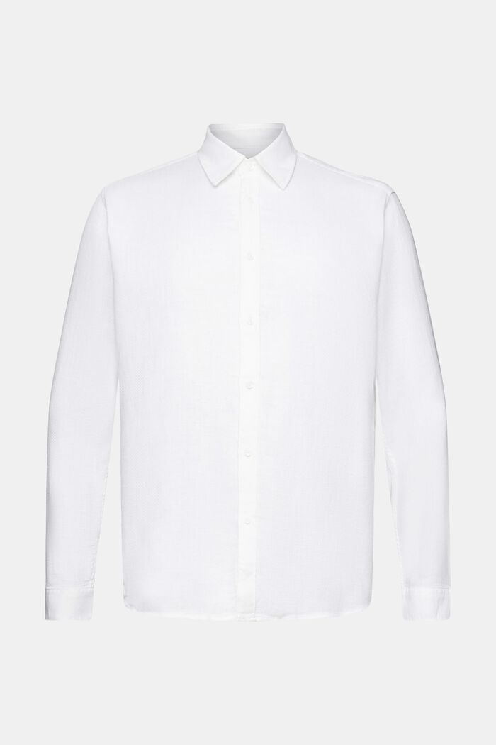 Dobby-Shirt, WHITE, detail image number 7