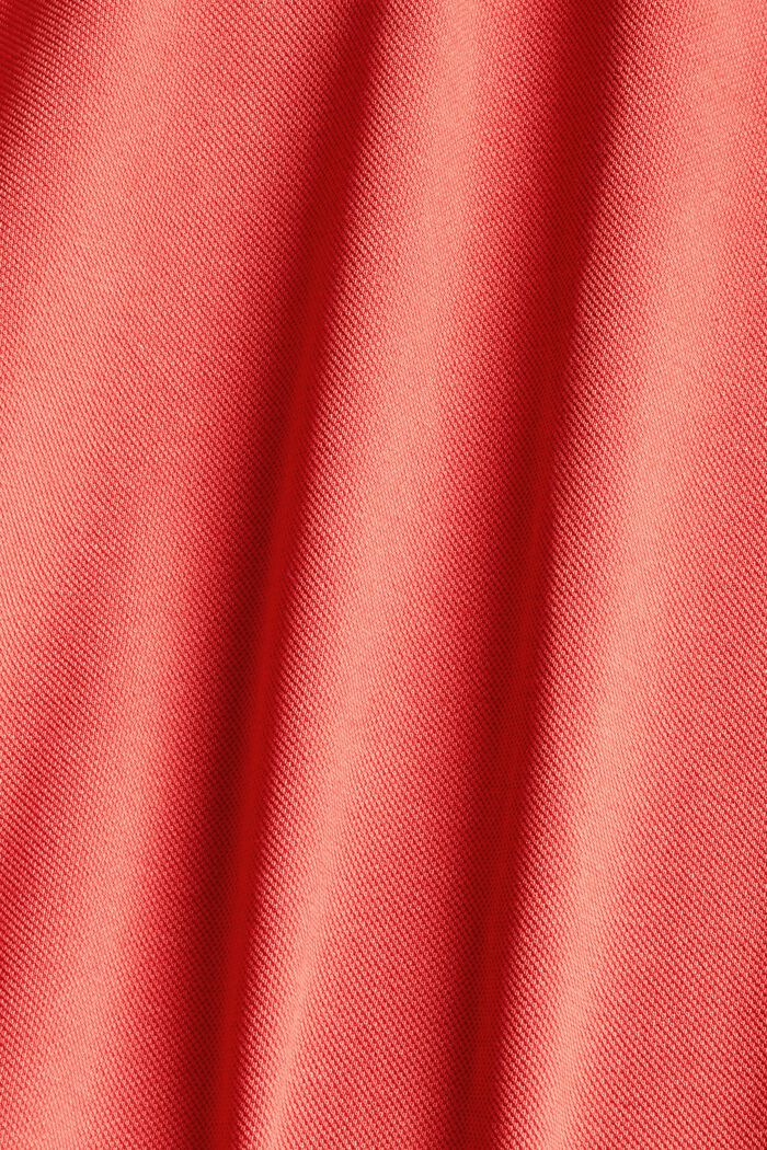 Polo-Shirt aus 100% Organic Cotton, RED ORANGE, detail image number 5