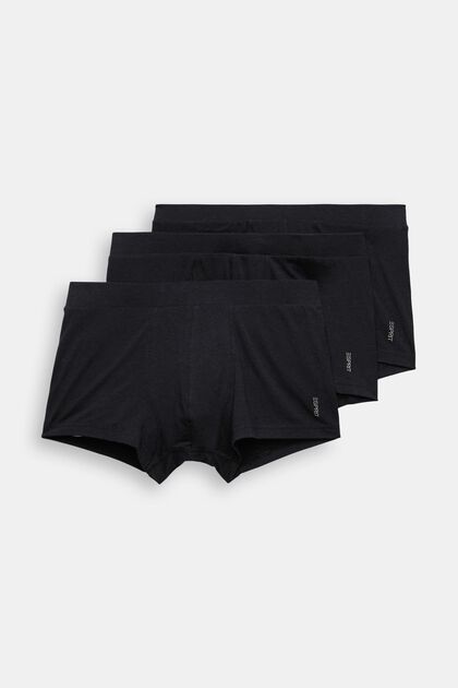 Multipack Herren-Shorts aus Baumwollmix mit Stretch, BLACK, overview