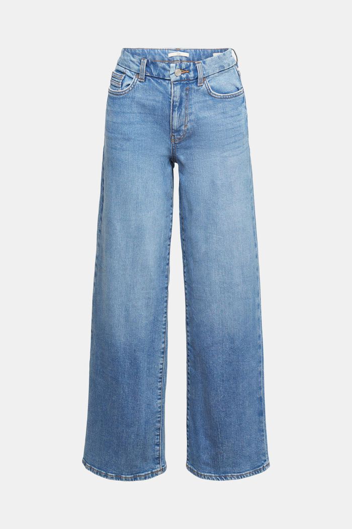 Jeans mit weitem Bein, BLUE MEDIUM WASHED, detail image number 2