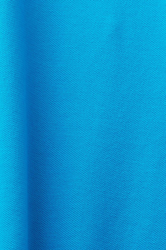 Charakteristisches Piqué-Poloshirt, BRIGHT BLUE, detail image number 4