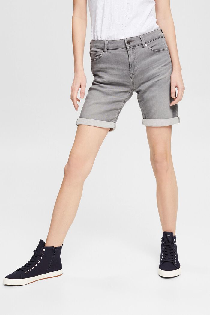 Women Shorts & Capris | Jeans-Shorts aus Bio-Baumwoll-Mix - ZX90774