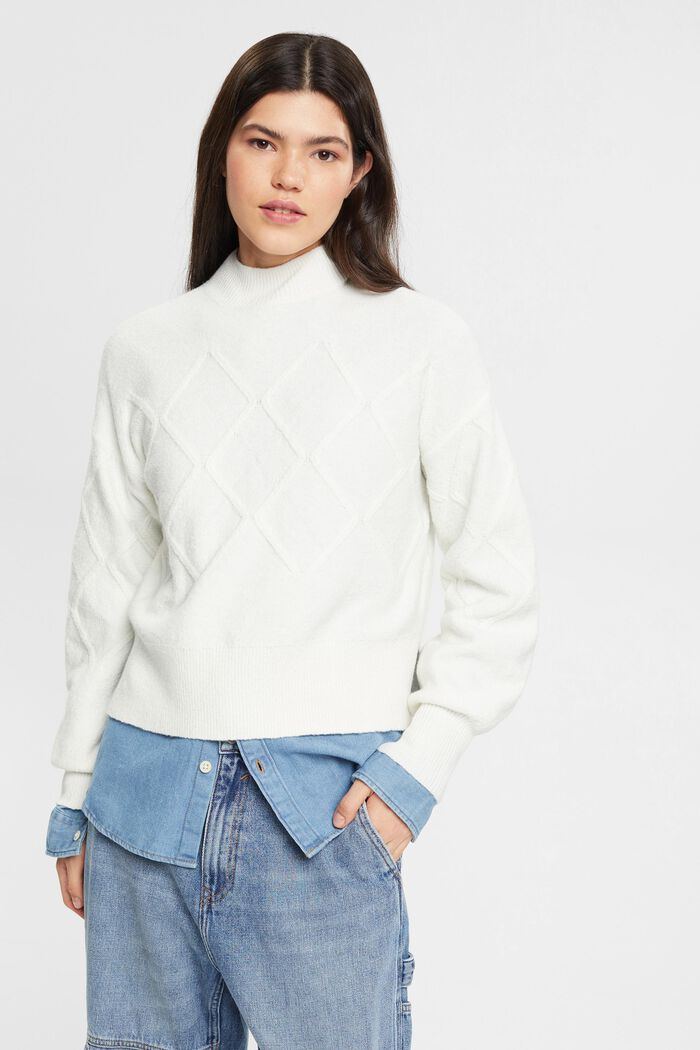 Pullover mit Argyle-Muster, OFF WHITE, detail image number 2