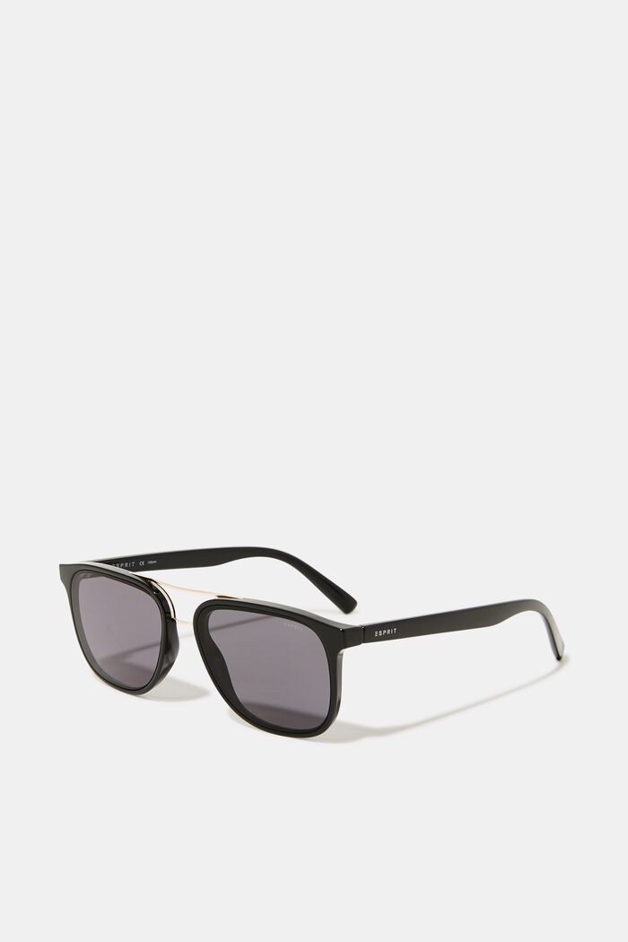 Sonnenbrille mit Metal-Steg, BLACK, overview