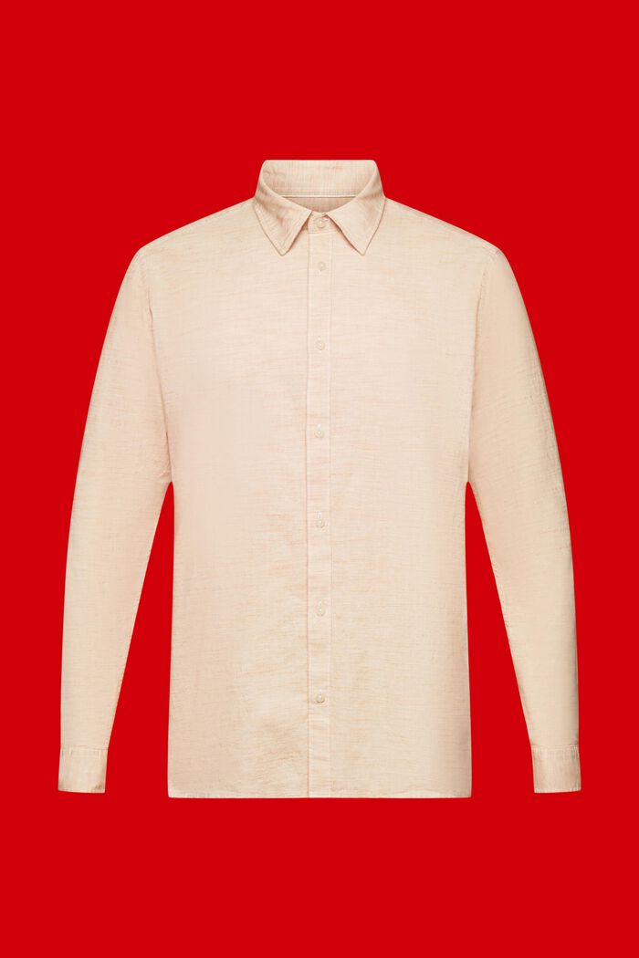 Gestreiftes Hemd aus nachhaltiger Baumwolle, CARAMEL, detail image number 5