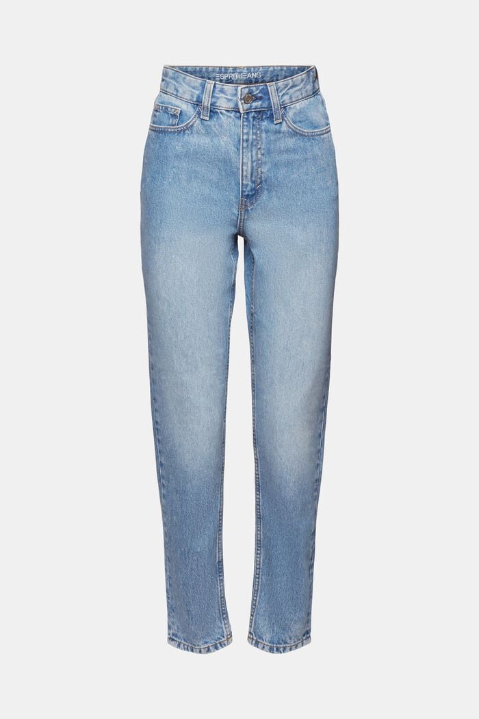 Retro-Classic-Jeans mit hohem Bund, BLUE BLEACHED, detail image number 7