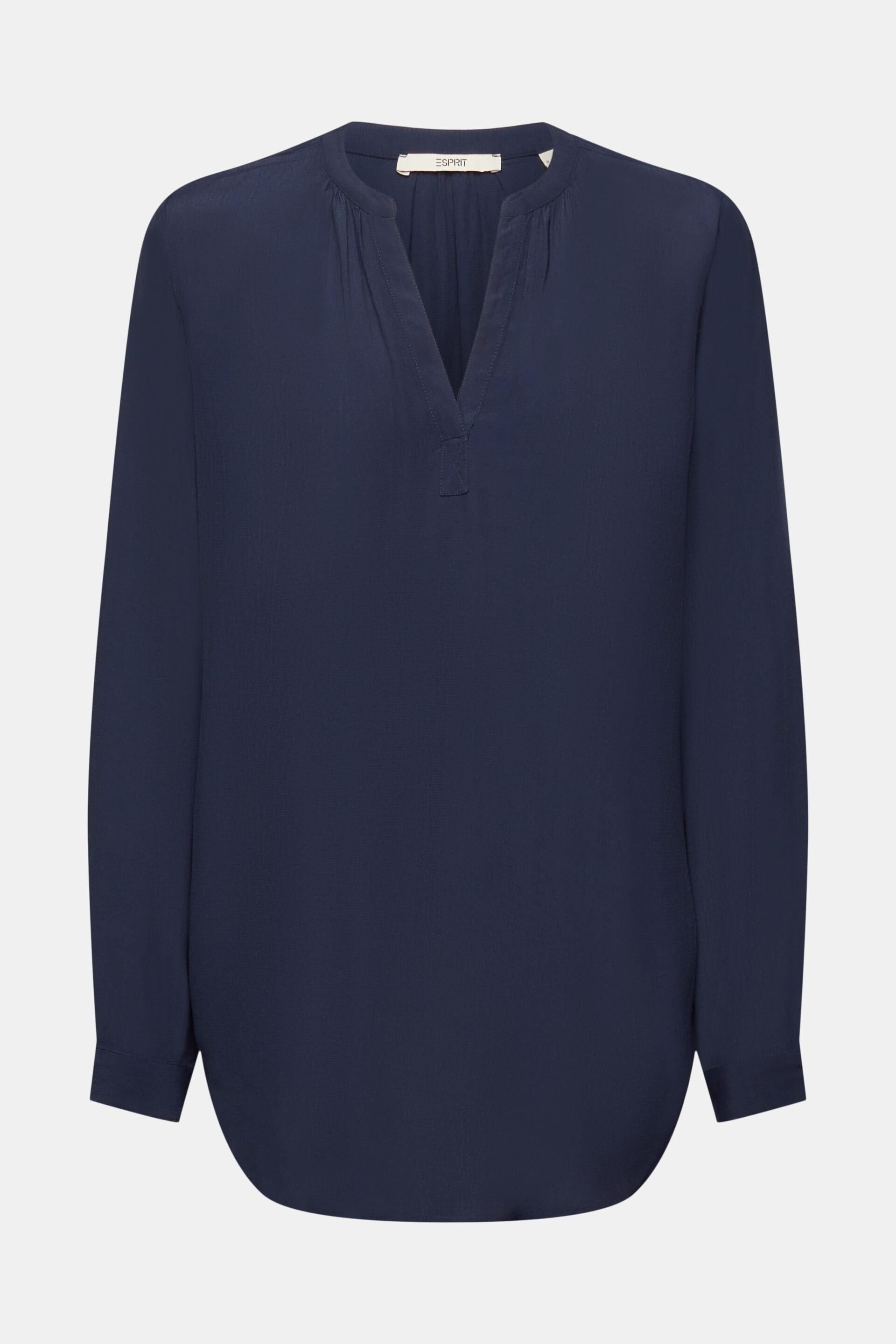 ESPRIT - Bluse mit V-Ausschnitt aus LENZING™- und ECOVERO™-Viskose in  unserem Online Shop