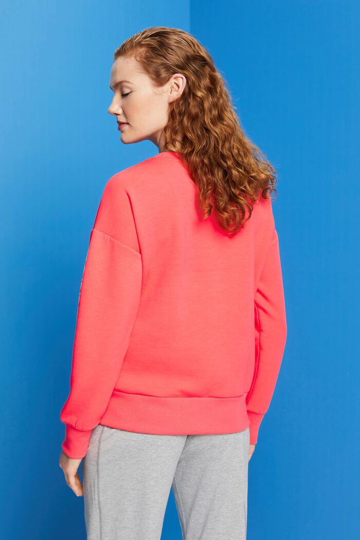 Recycelt: Sportives Sweatshirt, CORAL, detail image number 3
