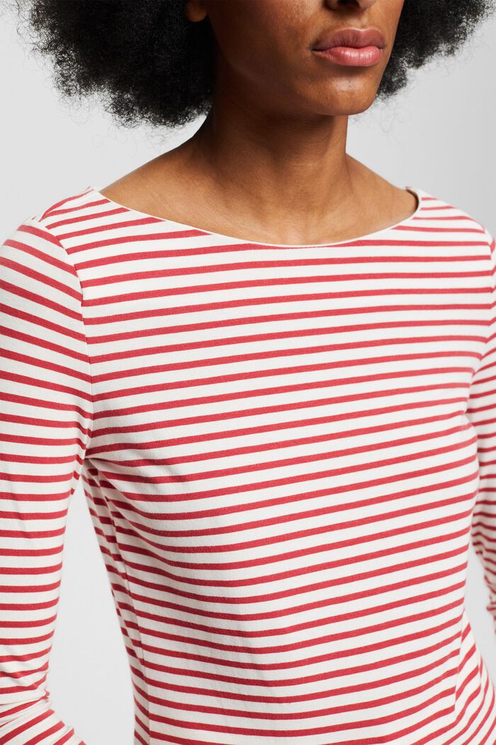 Shirt mit 3/4 Ärmeln, Bio-Baumwolle, RED, detail image number 2