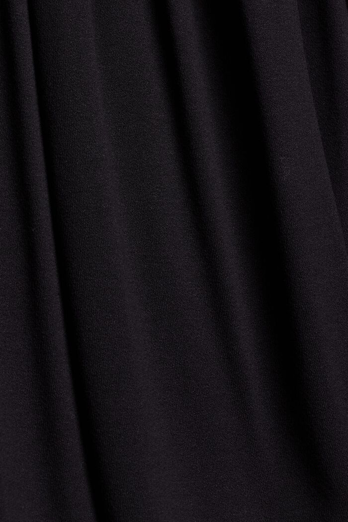 Jerseykleid mit Tasselbändern, LENZING™ ECOVERO™, BLACK, detail image number 4