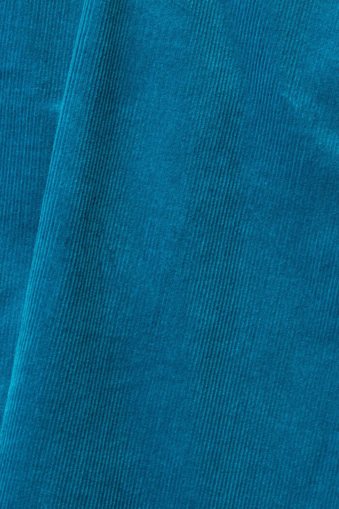 Mid-Rise-Cordhose, TEAL BLUE, detail image number 5
