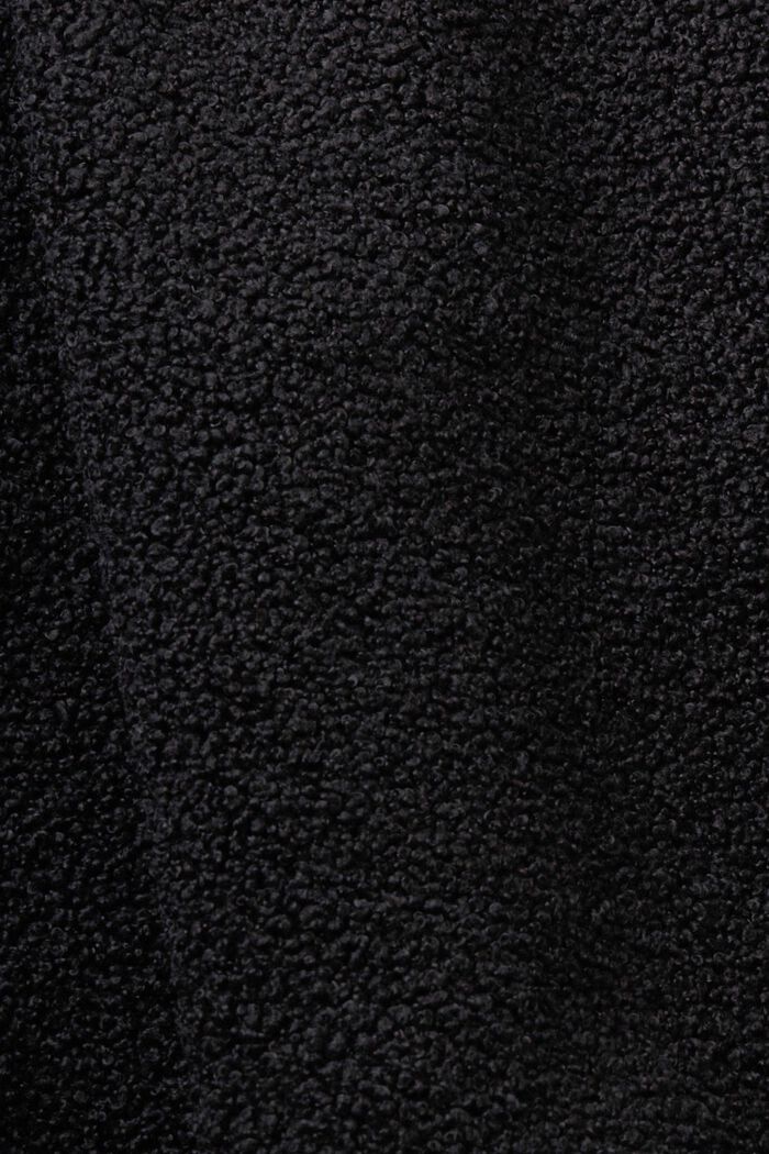 Troyer-Sweatshirt aus Materialmix, BLACK, detail image number 6