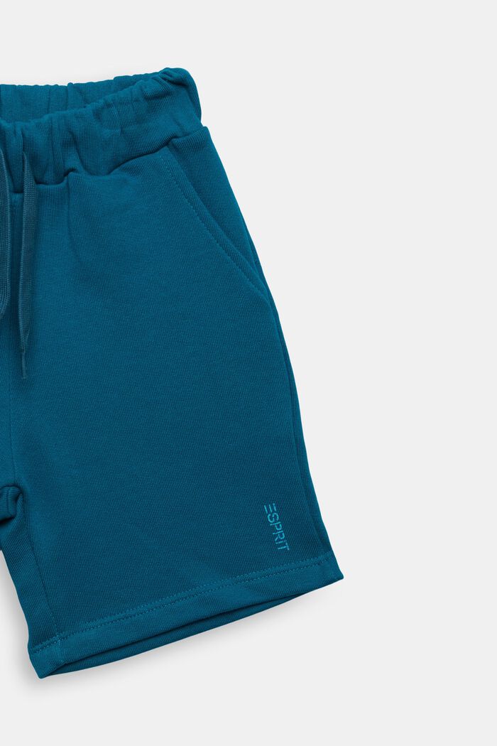 Shorts knitted, DARK TEAL GREEN, detail image number 1