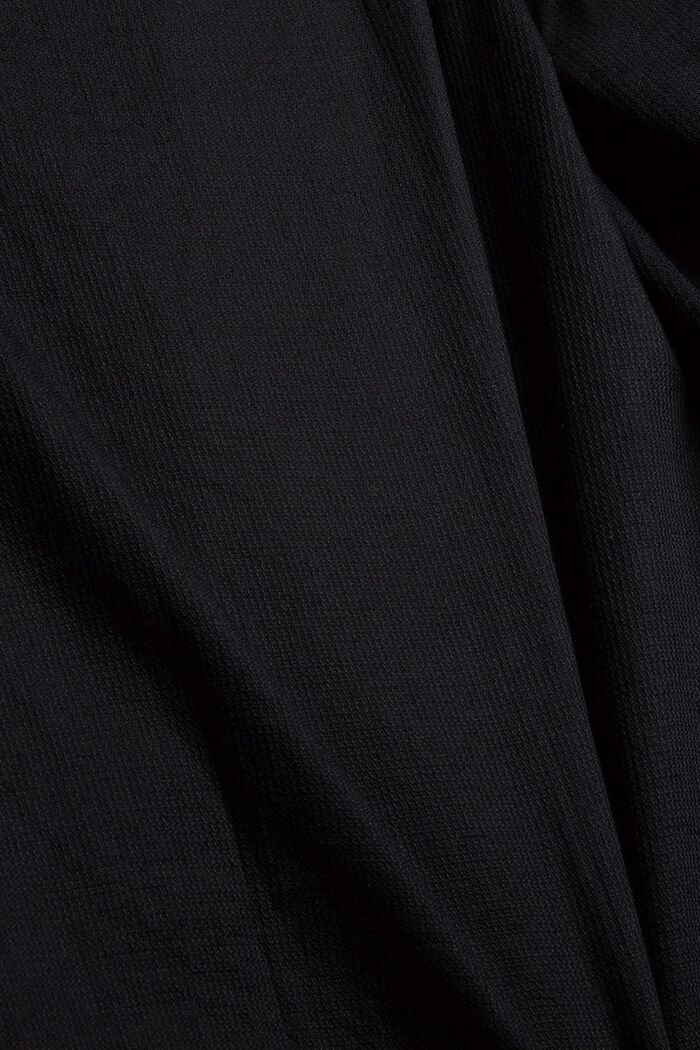 Hemd mit Stegkragen aus Baumwolle, BLACK, detail image number 3