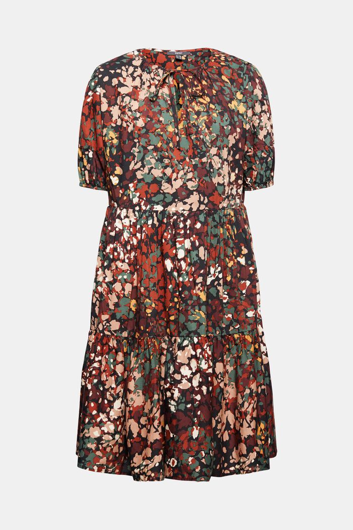 Kleid mit Print aus Baumwoll-Mix, BLACK, detail image number 6