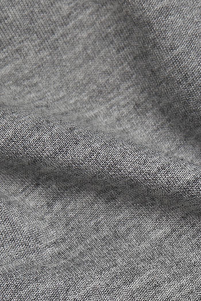 Jersey-T-Shirt mit Organic Cotton, MEDIUM GREY, detail image number 4